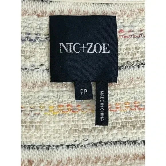 NIC + ZOE Dandelion Raw-Edge Jacket size PP NWT - Picture 5 of 12